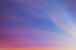 Sonnenuntergang Himmel abstrakt Hintergrund. bunt Himmel Hintergrund. Natur Hintergrund. foto