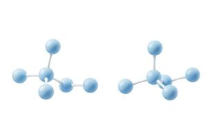 Molekül mit Biologie und chemisch Konzept, 3d Wiedergabe. foto