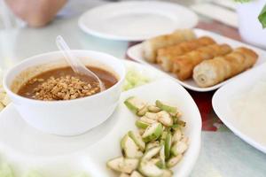 leckeres vietnamesisches essen foto