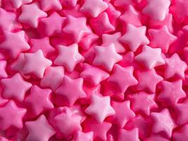 Rosa Sterne Süßigkeiten Hintergrund, schließen oben foto