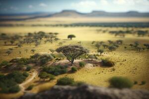 entdecken das Schönheit von Serengeti National Park im Tansania foto