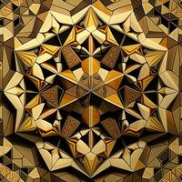 geometrisch Kaleidoskop Muster zum nahtlos Design foto