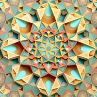 Pastell- geometrisch Kaleidoskop Muster foto