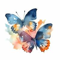 schön Karikatur Schmetterlinge im minimalistisch Stil foto