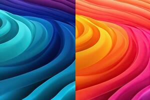 beschwingt Gradient Farben zum kreativ Design ai generiert foto