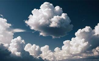 das Foto von das flauschige Wolken Hintergrund Hintergrund