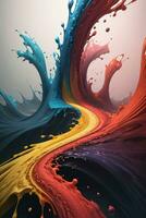 abstrakt Farbe spritzt Flüssigkeit Hintergrund Hintergrund foto