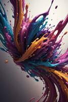 abstrakt Farbe spritzt Flüssigkeit Hintergrund Hintergrund foto