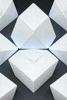 Weiß Geometrie Textur 3d modern Hintergrund foto