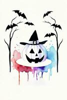 Halloween Aquarell Hintergrund foto