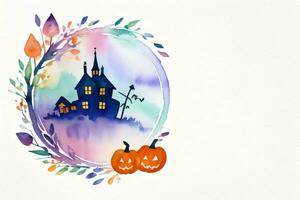 Halloween Aquarell Hintergrund foto