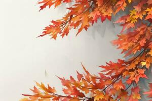 Hintergrund mit Aquarell fallen Blätter foto
