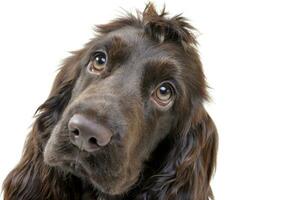 Porträt von ein bezaubernd Englisch Cocker Spaniel foto