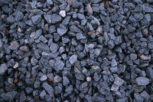 Eisenbahn Granit gebrochen Steine und Felsen Muster Textur können Sein benutzt wie Hintergrund Hintergrund foto