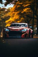 jdm japanisch treiben Auto Fachmann Foto Rauch dynamisch im Bewegung Spur Sport Tuning Fotografie