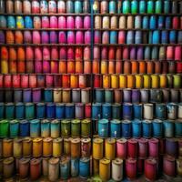 Öl Farbe Bürste bunt Palette Hintergrund Mode Hindu beschwingt Zahl Staub bilden Zeichnung foto