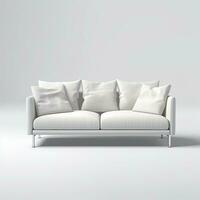 Sofa Diwan Couch modern skandinavisch Innere Möbel Minimalismus Holz Licht Studio Foto