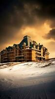 Winter Resort schneit Ski friedlich Landschaft Freiheit Szene schön Natur Hintergrund Foto