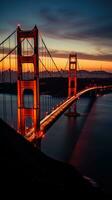 Brücke Brooklyn Sonnenuntergang Sonne Stille Zen friedlich Landschaft Freiheit schön Hintergrund Foto