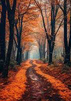 Herbst Blätter Orange Ruhe Anmut Landschaft Zen Harmonie Ruhe Einheit Harmonie Fotografie foto