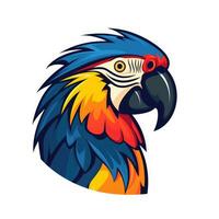 Papagei ara Neon- Logo Symbol tätowieren Emblem Clip Art Illustration Element Vektor klar Schnitt besonders png foto