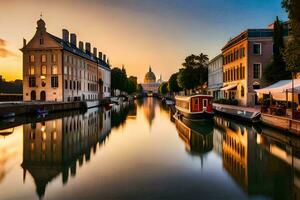 das Stadt von Brügge, Belgien. KI-generiert foto