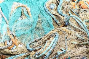 Fischernetz und Seil foto