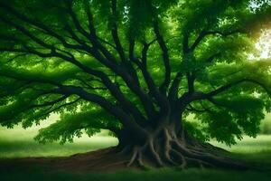 das Baum von Leben, das Baum von Leben, das Baum von Leben, das Baum von Leben. KI-generiert foto