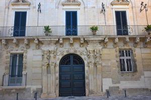 Italien, Lecce, Stadt mit barocker Architektur und Kirchen und archäologischen Überresten. foto