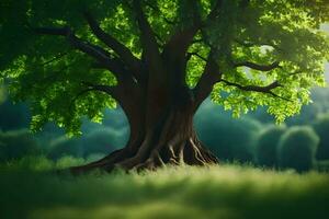 Foto Hintergrund Baum, das Wald, Grün, Baum, Baum, Grün, Baum, Grün,. KI-generiert