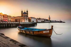 Foto Hintergrund das Himmel, Wasser, Boote, das Meer, das Meer, Boote, das Meer. KI-generiert