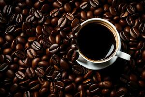 ein Tasse von Kaffee ist das perfekt Weg zu Start Ihre Tag. KI-generiert foto