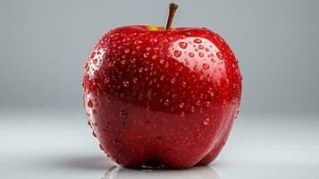 frische rote Äpfel auf weißem Hintergrund foto