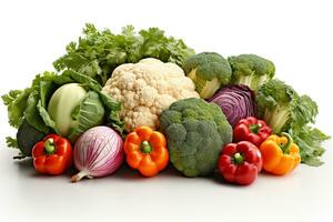 verschiedene Arten von frisch Gemüse foto