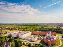 Luftbild-Frauen- und Kinderklinik in der Stadt Siauliai. foto