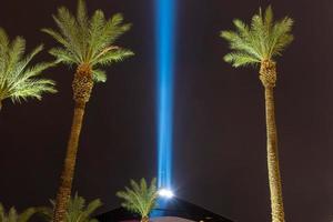 Skyline von Las Vegas Nevada bei Nacht foto