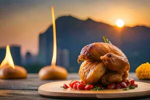 das Beste setzt zu Essen im Hong Kong. KI-generiert foto