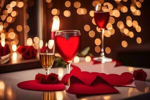 Valentinstag Tag ist ein Tag zu feiern Liebe und Romantik. KI-generiert foto