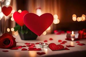 Valentinstag Tag ist ein Tag zu feiern Liebe und Romantik. KI-generiert foto