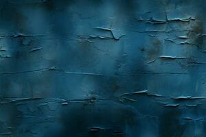 Gips Mauer Textur im Denim Blau mit empfindlich, subtil Spuren ai generiert foto