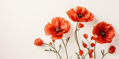 Mohn Tag. Erinnerung von alle das Soldaten Wer ist gestorben im Kriege miteinbeziehen großartig Großbritannien. generativ ai foto