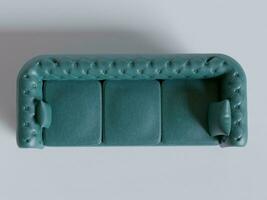 realistisch Sofa gemacht und gerendert durch 3d Software zum Dekoration Innenraum und usw foto