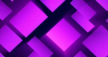 lila Muster futuristisch Energie glühend von Rechtecke und Quadrate Hintergrund foto