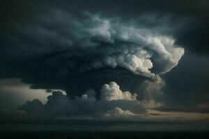 dunkel Wolke Hintergrund. ai generativ Profi Foto