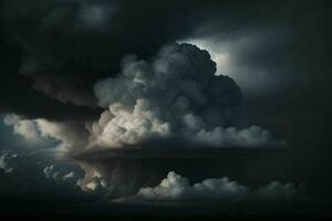 dunkel Wolke Hintergrund. ai generativ Profi Foto