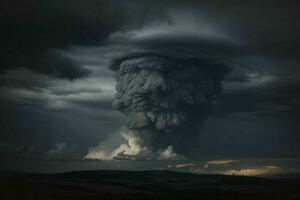 dunkel Wolke Hintergrund. ai generativ Profi Foto