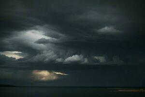 dunkel Wolke Hintergrund. ai generativ Profi Foto