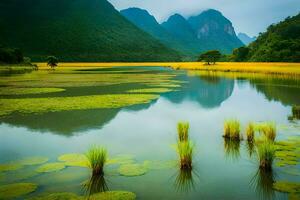 das Jangtse Fluss im China. KI-generiert foto