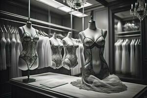 sinnlich Dessous auf ein Mannequin. ai generativ foto