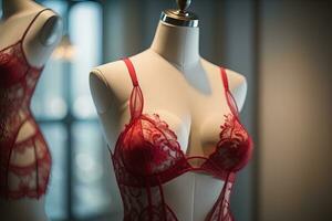 sinnlich Dessous auf ein Mannequin. ai generativ foto